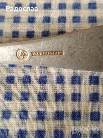 стара лъжица  ALUMINIUM , снимка 3 - Прибори за хранене, готвене и сервиране - 40328191