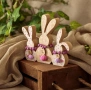 Великденска декорация 3 зайчета, 15×2×15см, снимка 2