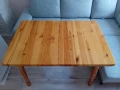 Дървена разтегателна трапезна маса, снимка 1