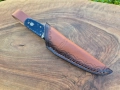 Малък ловен нож R.W.LOVELESS Marble с кожена кания,LN421, снимка 7