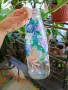 Ръчно рисувана бутилка/ ваза Feel, снимка 3