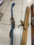 Винтидж детски дървени ски – сини, 90 см, снимка 5