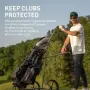 Комплект Golf headcovers за драйвър, феъруейууд и хибрид – синтетична кожа, мека подплата, с, снимка 6