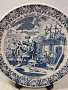 холандска декоративна порцеланова чиния Delft  7/5, снимка 2
