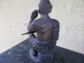  дървена статуетка африканска , снимка 3