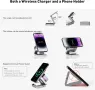 Kuject 3 в 1 безжична зарядна станция за iPhone, снимка 4