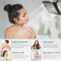 Квадратна душ пита GETSHOWERSET с филтър, около 15 см, матовочерна, снимка 6