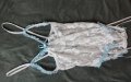 Дантелено бяло боди с отворени чашки и жартиери S, снимка 3