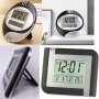 Стенен Часовник с Аналогов и LED Дисплей. Дигиталени Часовници с Термометър. LED Стененни Часовници, снимка 2
