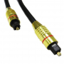 Оптичен аудио кабел DeTech, Toslink, 5.0м, Черен, снимка 2