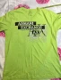 $75 Оригинална мъжка тениска Armani Exchange Neon Green Silver Reflective S Small, снимка 1