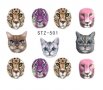 STZ- 501 Котки глави ваденки слайдери водни стикери за нокти маникюр декорация украса