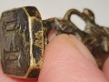 Стар месингов печат, тегло 11 грама, височина 3 см. , снимка 5