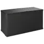vidaXL Градински сандък за съхранение антрацит 120x56x63 см PP ратан（SKU: 43711）, снимка 1