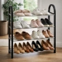 Етажерка за обувки на 4 нива до 12 чифта - стилна и здрава, снимка 6