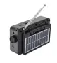 Соларно портативно радио JOC H6108REC-S с Bluetooth, FM радио и MP3 плеър, снимка 3