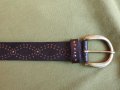 Дамски кафяв кожен колан 85 см, снимка 2