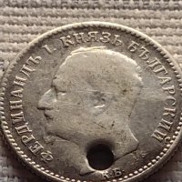 Сребърна монета 50 стотинки 1891г. Фердинанд първи Княз Български 40570, снимка 5 - Нумизматика и бонистика - 42832214