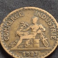 Рядка монета 1 франк 1927г. Франция УНИКАТ за КОЛЕКЦИОНЕРИ 30233, снимка 5 - Нумизматика и бонистика - 42686563