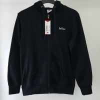 Lee Cooper - Дамски суичър с качулка Zip Thru Hoody, размер M , цвят - черен.   , снимка 1 - Суичъри - 39454451