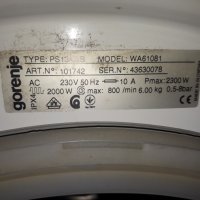 Продавам Пералня Gorenje WA 61081 на части, снимка 2 - Перални - 29337631