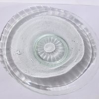 Стъклена чинийка, снимка 1 - Сервизи - 38389495