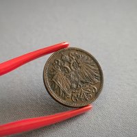 Монета - Австро-Унгария - 2 хелера | 1914г., снимка 2 - Нумизматика и бонистика - 44354294