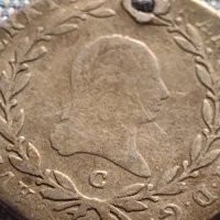 Сребърна монета 20 кройцера 1809г. Франц втори Прага Австрия 14925, снимка 5 - Нумизматика и бонистика - 42900168
