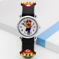 Супер Марио Super Mario силиконова верижка детски ръчен часовник , снимка 8 - Детски - 26214601