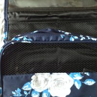 Синя Козметична чанта с флорален принт Catherine Lansfield Avon, снимка 3 - Други - 40460873