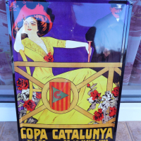 Метална табела разни Копа Каталуня Барселона ретро 1910, снимка 1 - Декорация за дома - 10463894