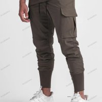Мъжки еластични карго панталони, джоггери от кепър, 6цвята - 023, снимка 6 - Панталони - 40340850