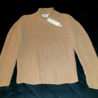 Bottega италиянски бежов пуловер, снимка 2 - Блузи с дълъг ръкав и пуловери - 39254446