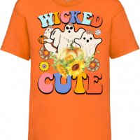 Детска тениска Wicked cute,Halloween,Хелоуин,Празник,Забавление,Изненада,Обичаи,, снимка 7 - Детски тениски и потници - 38158761