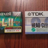 MAXELL XL II 90,TDK HEAD CLEANER, снимка 1 - Аудио касети - 36633913