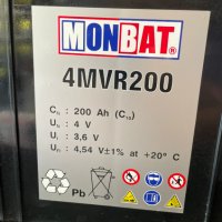 Комплект тягови акумулатори Monbat 12V 200ah, снимка 1 - Части - 38600545