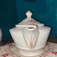 Порцеланов чайник, 1953г, SW, снимка 6 - Антикварни и старинни предмети - 39470080