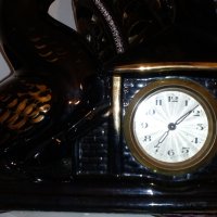 Часовник - каминен ,порцеланов , стар, снимка 2 - Антикварни и старинни предмети - 29803955
