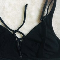 Нов черен бански комплект с връзки бикина , снимка 6 - Бански костюми - 29939566