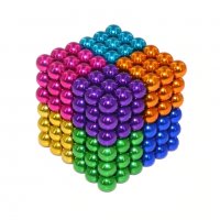 216 Магнитни Топчета (сфери) цветни  5 мм, в метална кутия, снимка 6 - Пъзели - 31426016