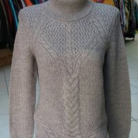 Ръчна изработка-топъл дамски пуловер, снимка 1 - Блузи с дълъг ръкав и пуловери - 39651739