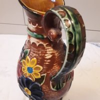 Немска релефна керамична ваза, снимка 2 - Колекции - 31399451