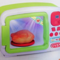 Детска микровълнова печка с въртяща се чиния, снимка 3 - Електрически играчки - 39271447