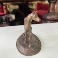 Стара бронзова фигура на кон №1847, снимка 5 - Антикварни и старинни предмети - 35565817