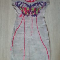 Animapop двулицева рокля неопрен, S, снимка 5 - Рокли - 44694267