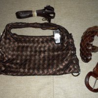 Сет чанта с колан естествена кожа , снимка 2 - Чанти - 30809261