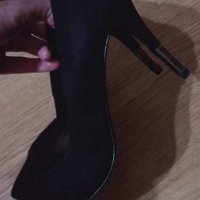 HM обувки велур, снимка 3 - Дамски обувки на ток - 29301623