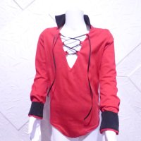 Червена риза боди за спортни танци, снимка 1 - Детски ризи - 42843046