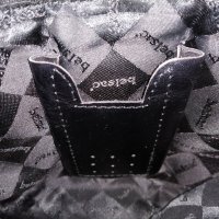 Подарък при поръчка над 25 лв - belsac дамска кожена чанта за рамо в черен цвят, снимка 14 - Чанти - 44340663