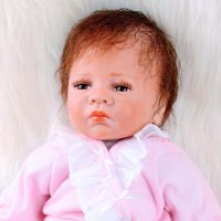 НОВА 55 см. АМЕРИКАНСКА СИЛИКОНОВА Реалистична / РЕБОРН кукла бебе / кукли бебета, снимка 4 - Кукли - 42748454